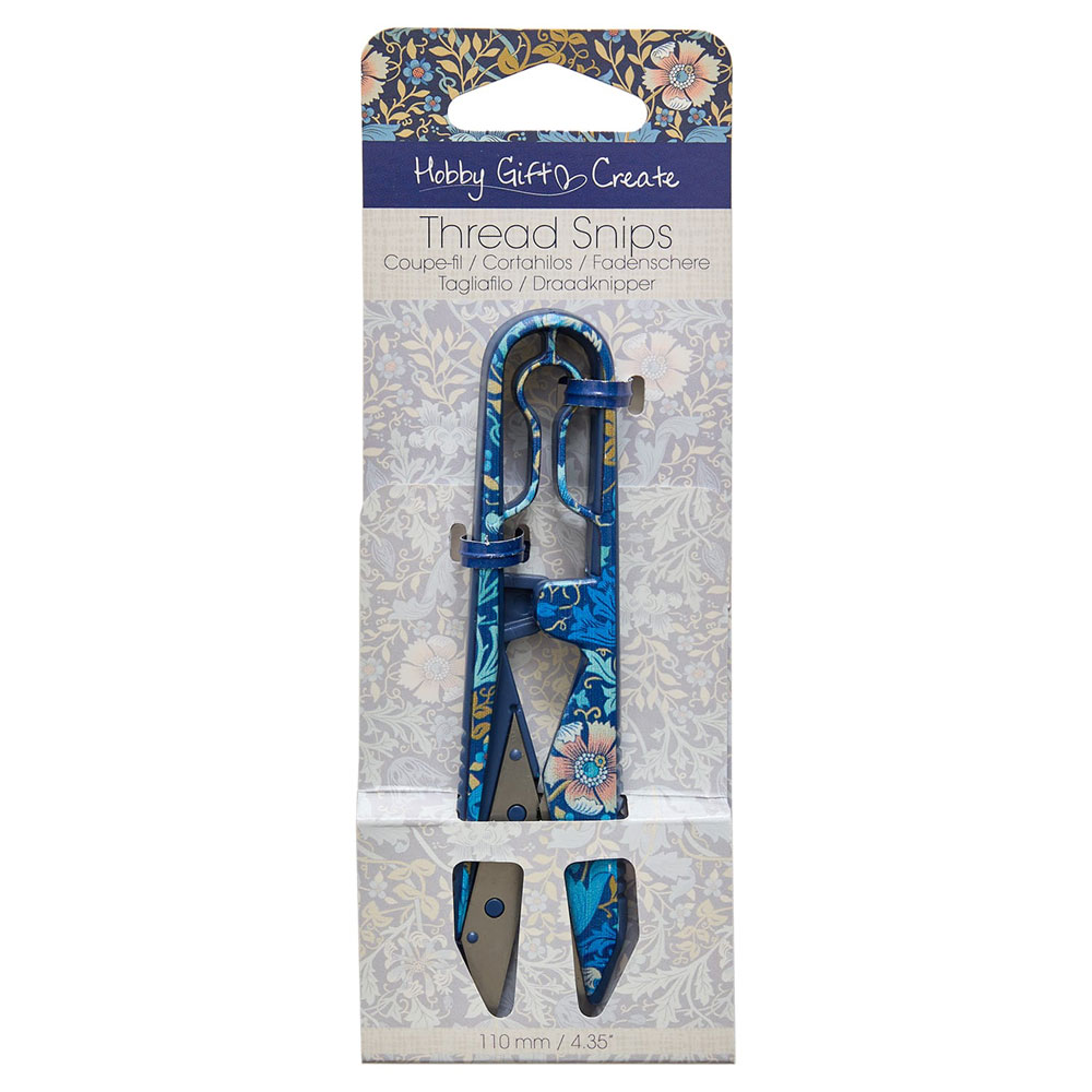 HobbyGift - Thread Snips - HGC1945 - 4.35" - Woodblock Floral