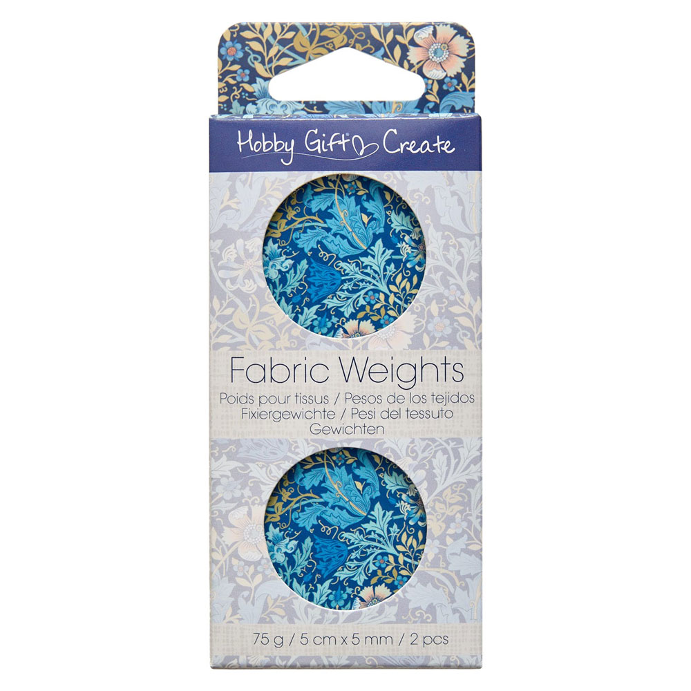 HobbyGift - Fabric Weights - HGC907 - 2pcs - Woodblock Floral