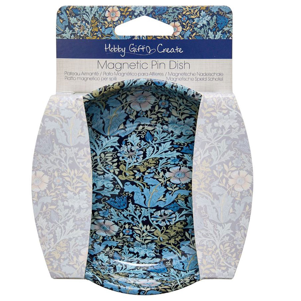 HobbyGift - Magnetic Pin Dish - HGC279 - 4" - Woodblock Floral