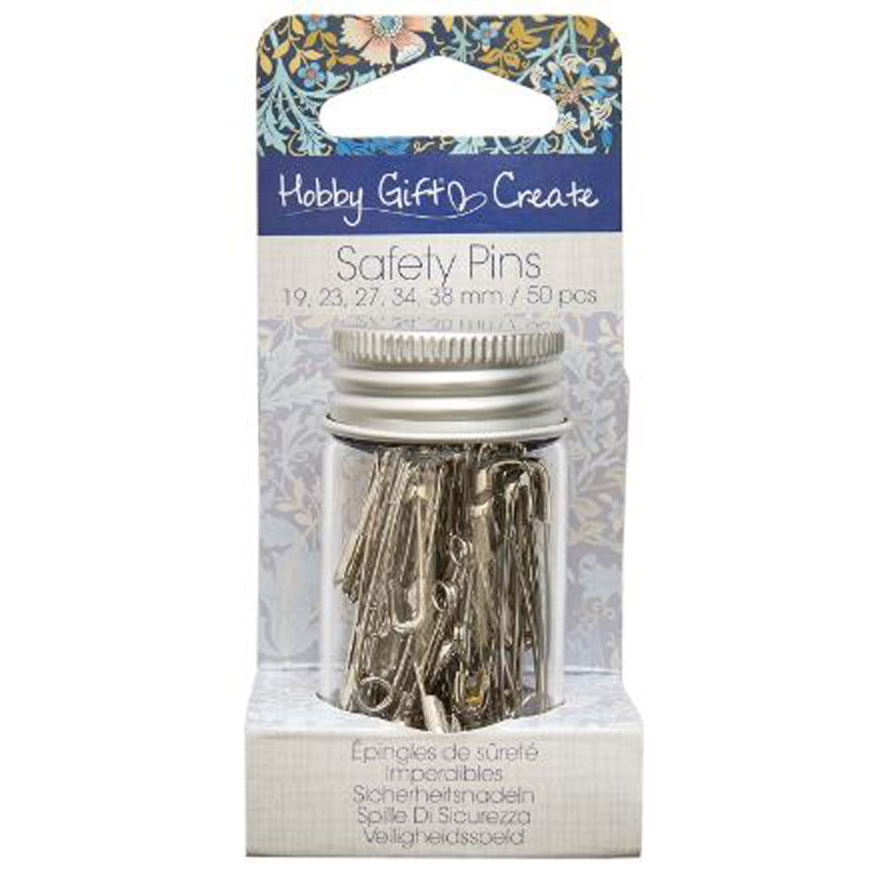HobbyGift - Safety Pins - HGC415S - 50pcs - Assorted Sizes