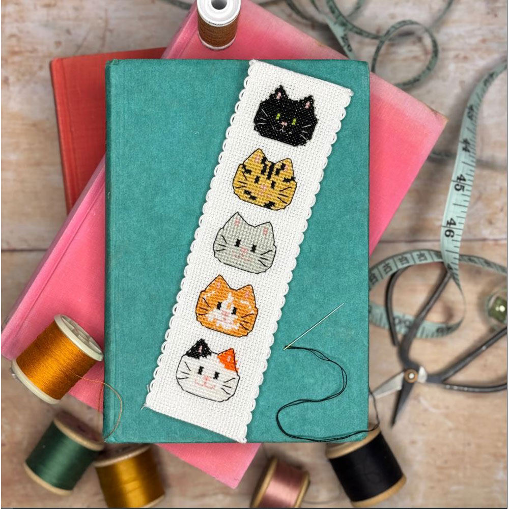 The Crafty Kit - Bookmark Kit - Kitty Cats Cross Stitch