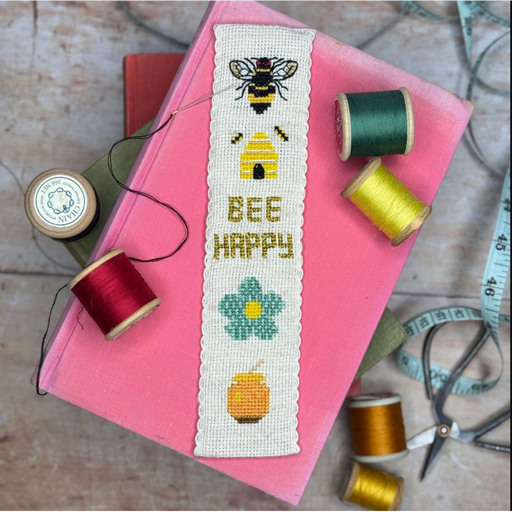 The Crafty Kit - Bookmark Kit - Honey Bee Cross Stitch