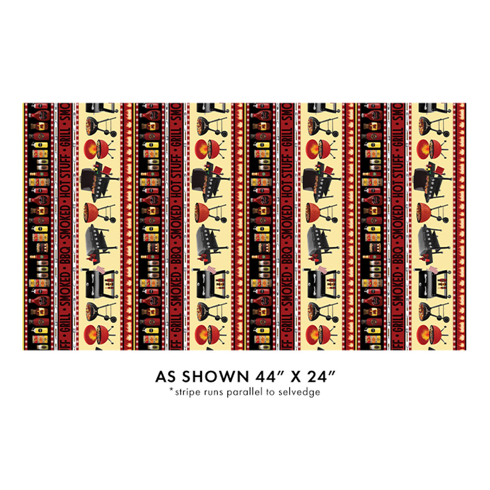 100% Cotton - Hot Stuff (Stripe) - 15084-99 - Multi - Digitally Printed - Andi Metz - 44 in wide