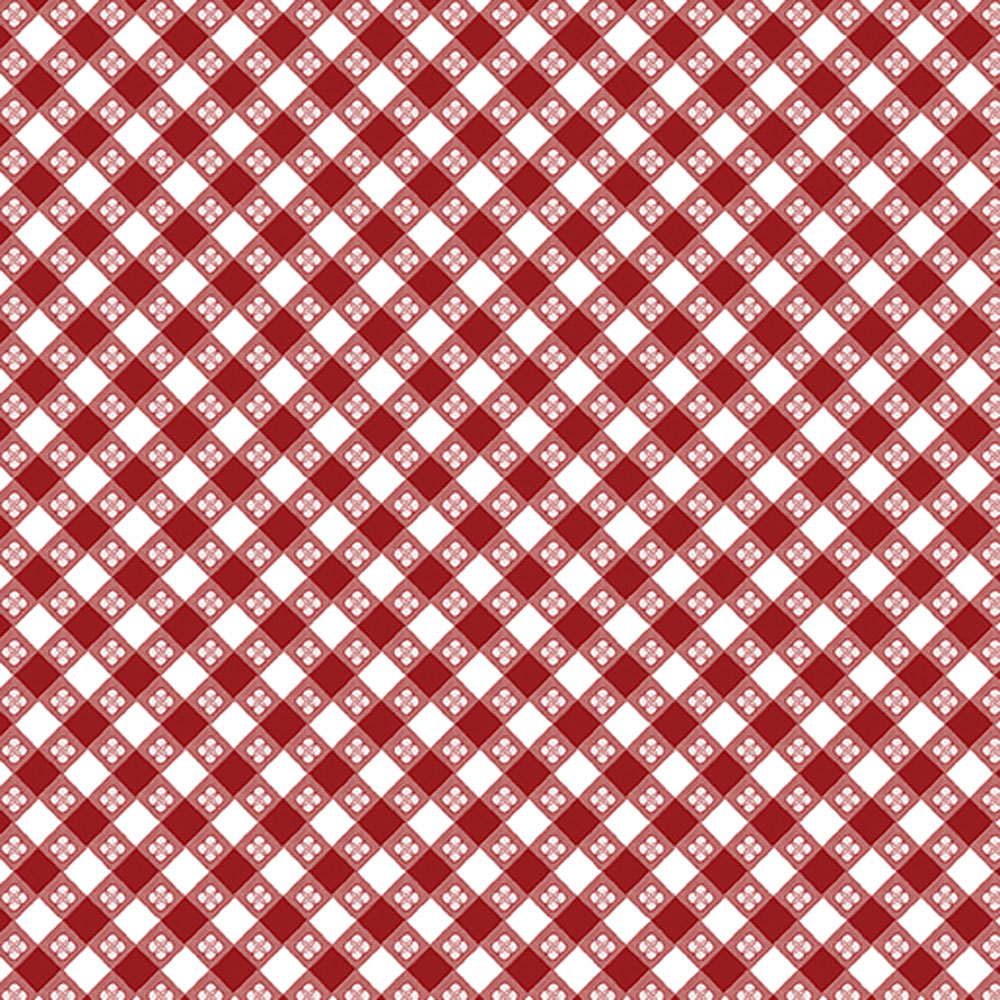 100% Cotton - Hot Stuff (Picnic Check) - 15086-10 - Red - Digitally Printed - Andi Metz - 44 in wide
