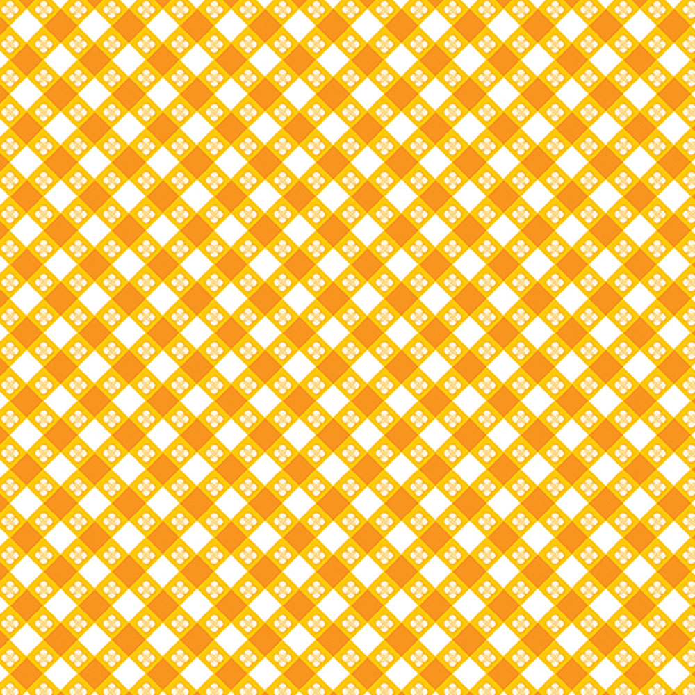 100% Cotton - Hot Stuff (Picnic Check) - 15086-33 - Gold - Digitally Printed - Andi Metz - 44 in wide