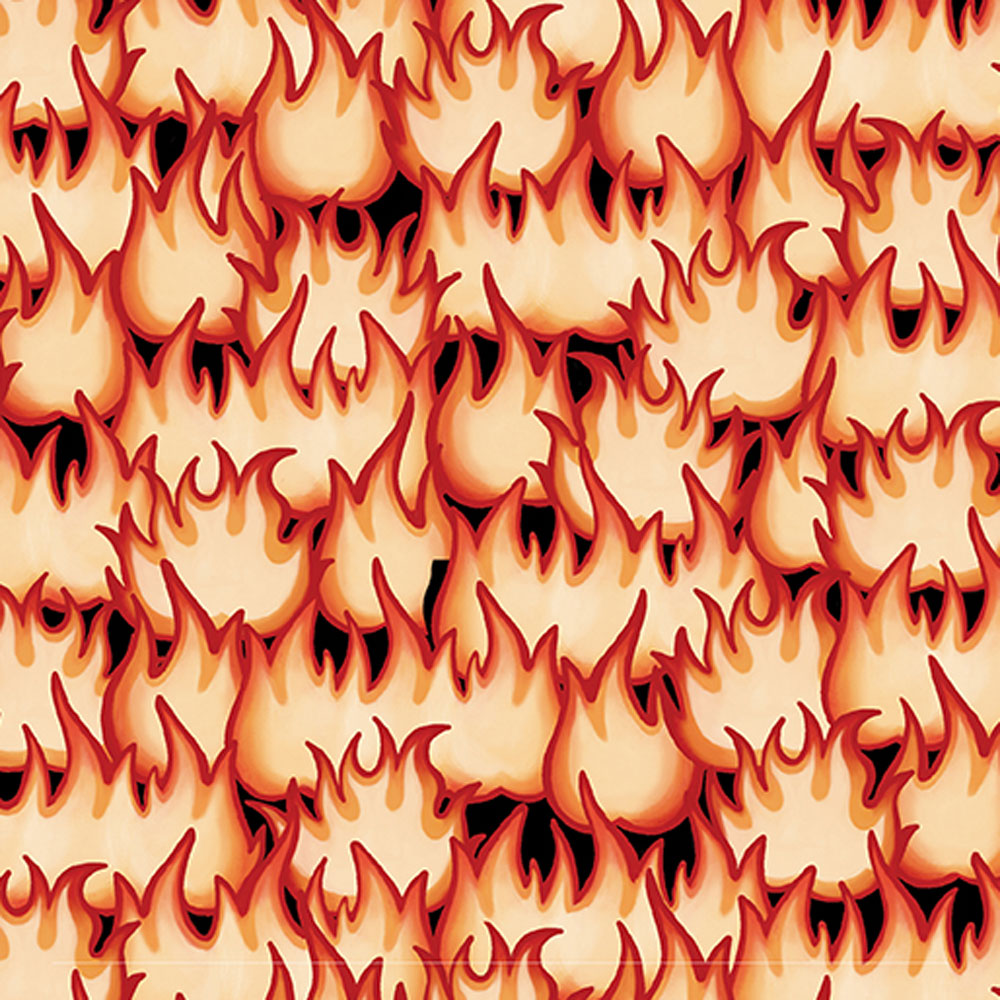 100% Cotton - Hot Stuff (Fire It Up) - 15088-10 - Red - Digitally Printed - Andi Metz - 44 in wide