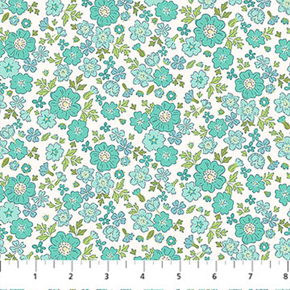100% Cotton - Floral Romance (Rosa) - 91290-62 - Mint - Pippa Shaw - 44 in wide
