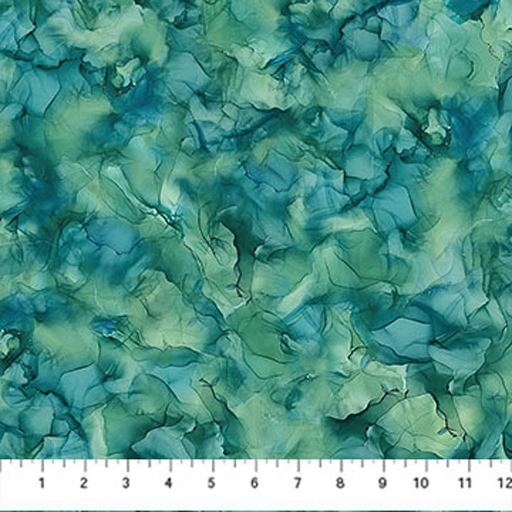 100% Cotton - Raven's Call (Teal Texture) - DP28953-68 - Dk Teal - Deborah Edwards & Melanie Samra - 44 in wide