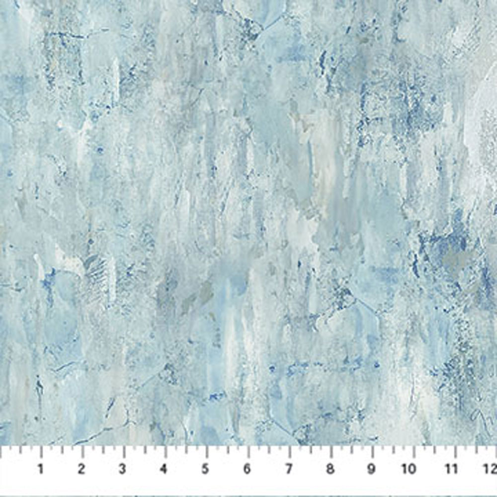 100% Cotton - Poppy Meadow (Wash Texture) - DP29091-42 - Blue - Northcott Studio - 44 in wide