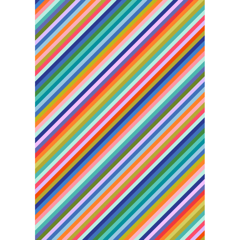 100% Cotton - Animal Alphabet - A973A - Multi Stripes - Lewis & Irene - 44 in wide