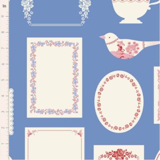 100% Cotton - Something Blue (Blenders) - 110173 - Labels & Ornaments Blue - By Tilda - PRE-ORDER