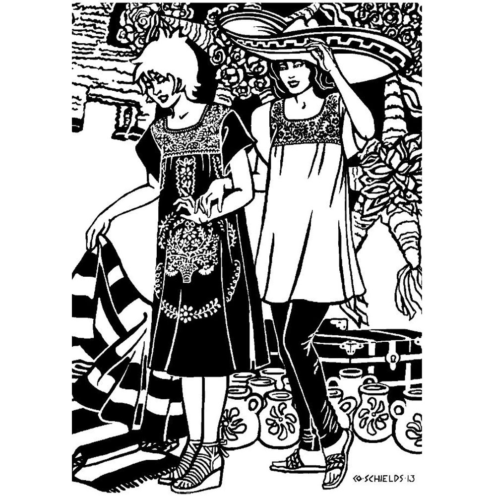 Folkwear - Pattern - Old Mexico Dress