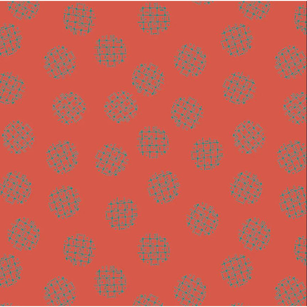 100% Cotton - Sway (Graph Dots) - 54707-15 - Scarlet - Kori Turner Goodhart - 44 in wide