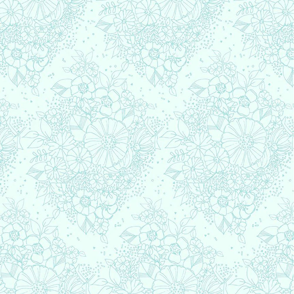 100% Cotton - Sway (Butterfly Bait) - 54708-16 - Sea Glass - Kori Turner Goodhart - 44 in wide