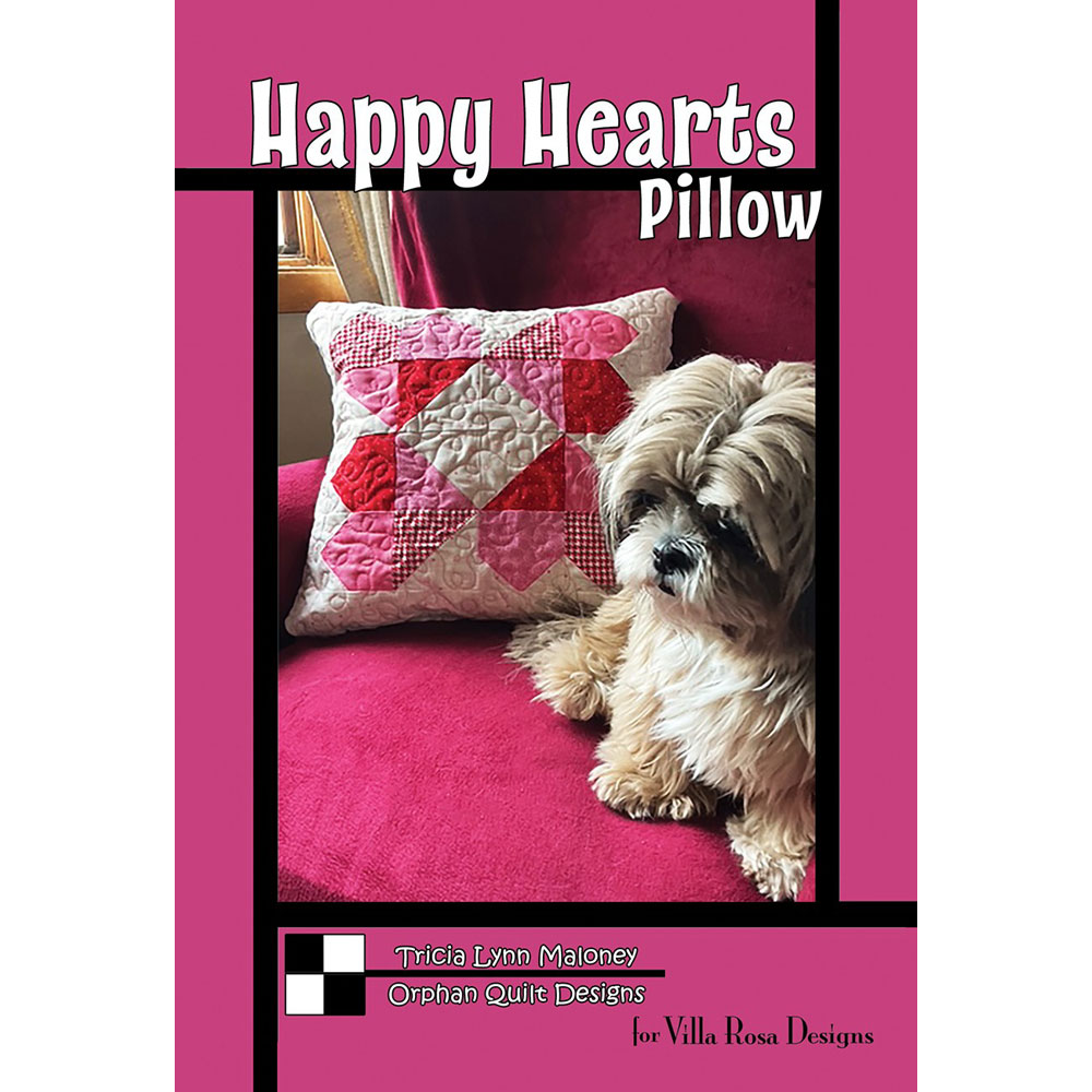 Patterns - Happy Hearts Pillow - Villa Rosa Designs