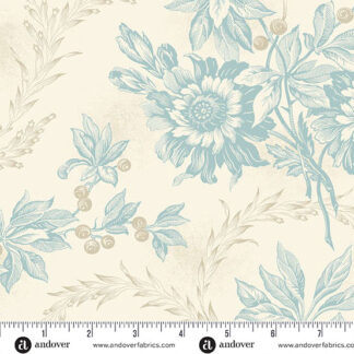 100% Cotton - Sewing Bird (Embroidery) - A-1603-L - Wheat - Laundry Basket Quilts - 44 in wide