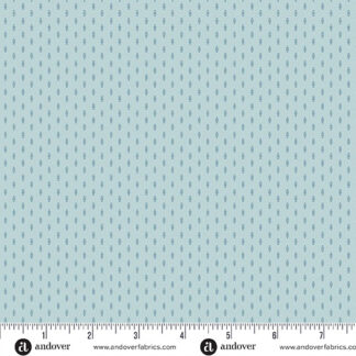 100% Cotton - Sewing Bird (Satin Stitch) - A-1608-B - Cornflower - Laundry Basket Quilts - 44 in wide