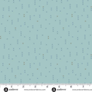 100% Cotton - Sewing Bird (Cross Stitch) - A-1613-B - Velvet - Laundry Basket Quilts - 44 in wide