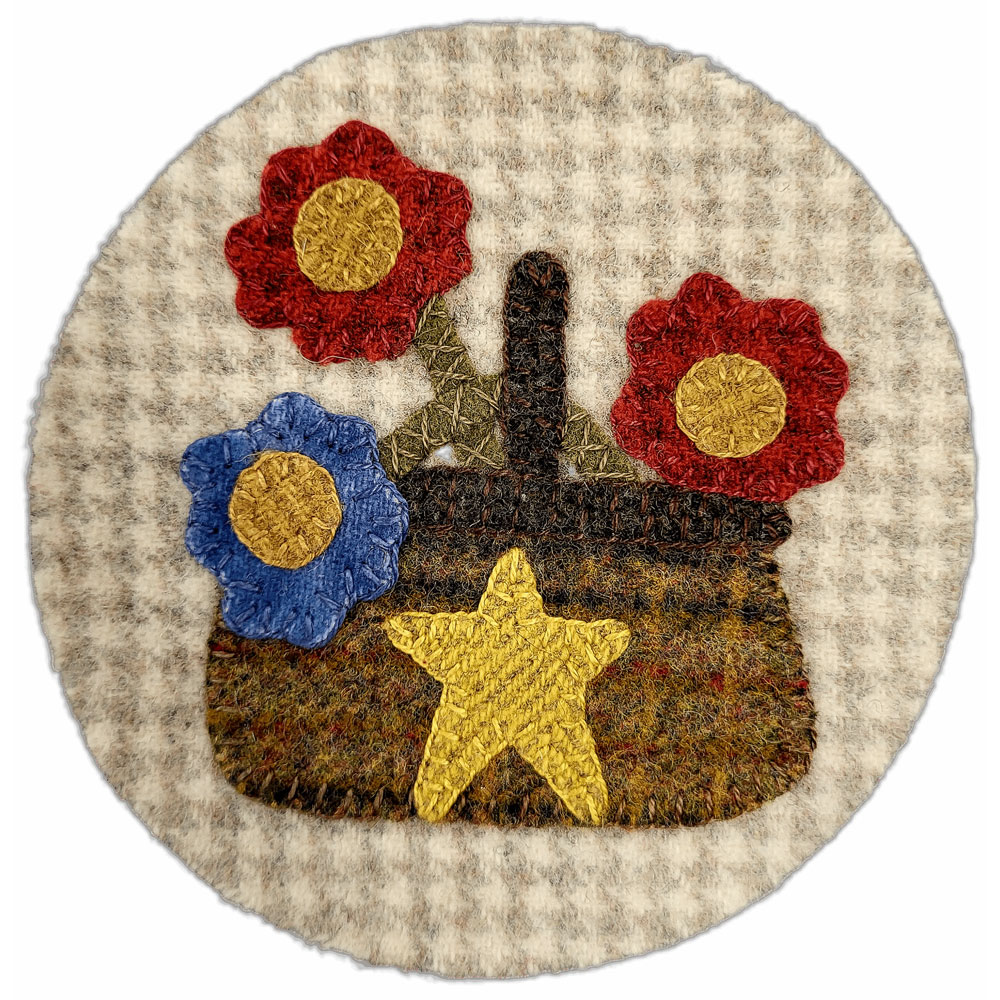 Yellow Creek Quilt Designs - Pattern - Flower Basket Round