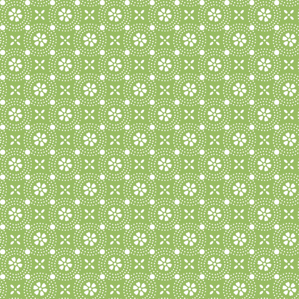 100% Cotton Fabric - Sippin' on Sunshine (Dotted Circles) - MAS8241-GW - Green - Kimberbell