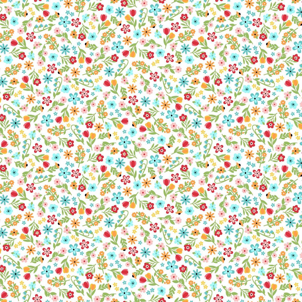 100% Cotton Fabric - Sippin' on Sunshine (Packed Ditsy) - MAS11074-Z - Multi - Kimberbell