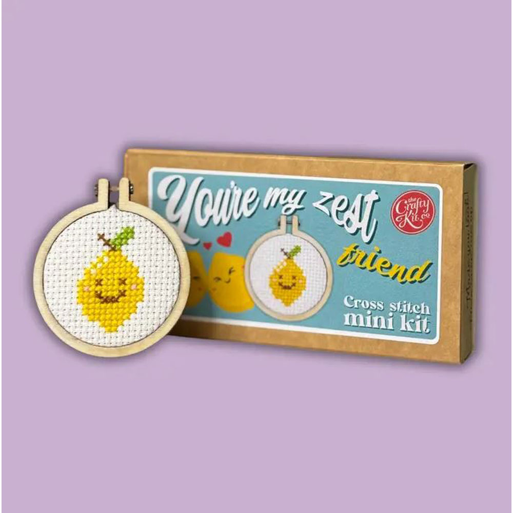 The Crafty Kit - Mini Matchbox Cross Stitch Kit - You Moon A Lot To Me!