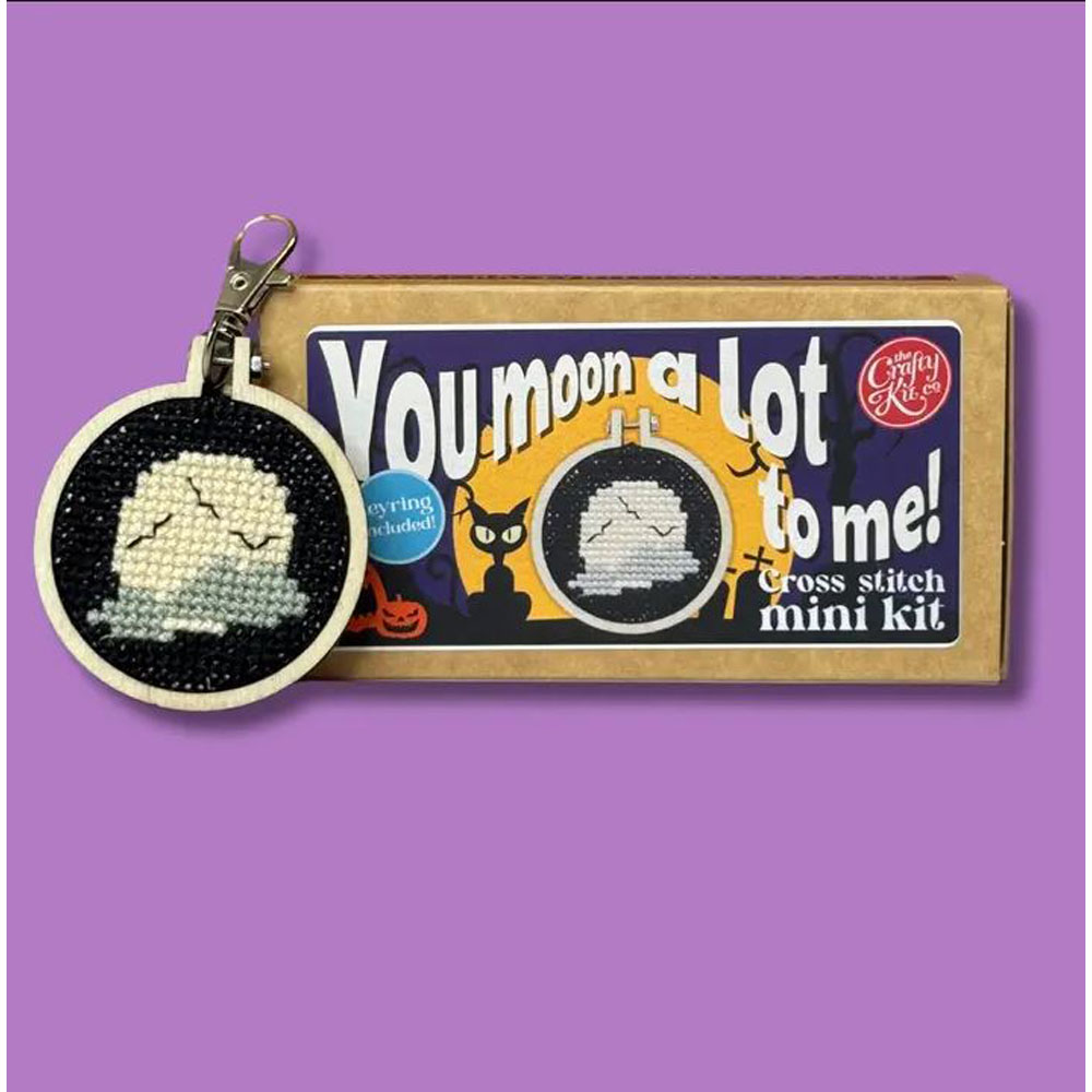 The Crafty Kit - Mini Matchbox Cross Stitch Kit - You Moon A Lot To Me!
