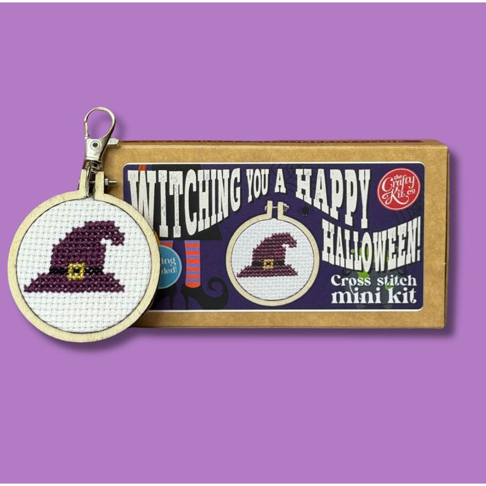 The Crafty Kit - Mini Matchbox Cross Stitch Kit - Witching A Happy Halloween