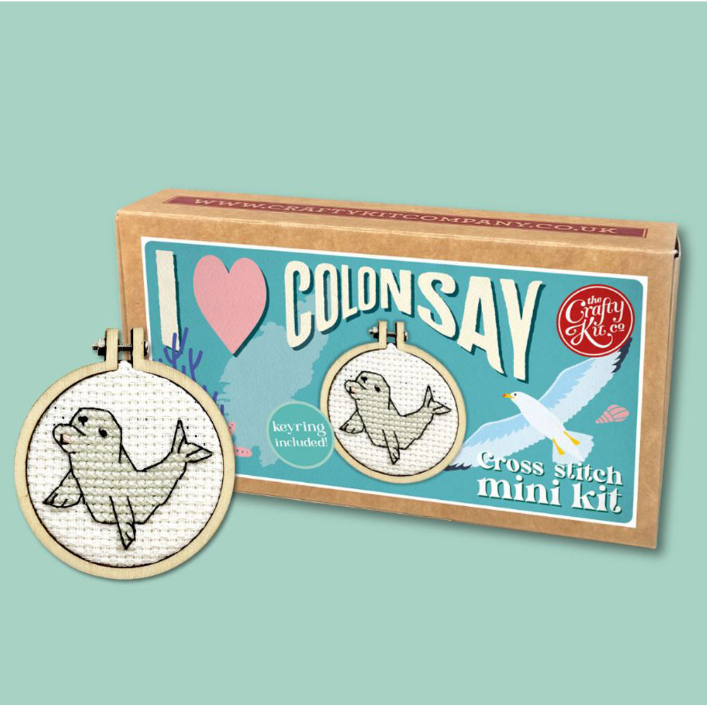 The Crafty Kit - Mini Matchbox Cross Stitch Kit - I Love Colonsay