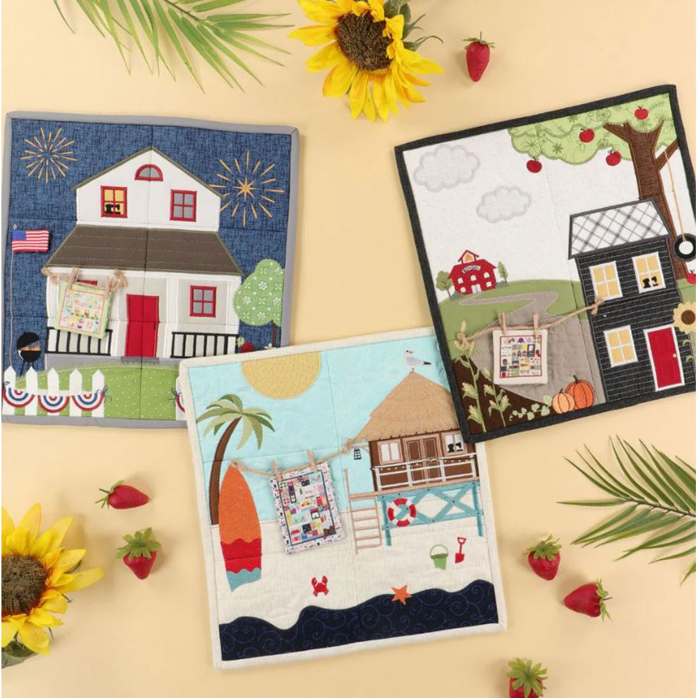 Kimberbell - Embroidery Designs - KD5155 - Home Sewn Tiling Scenes, Vol. 2