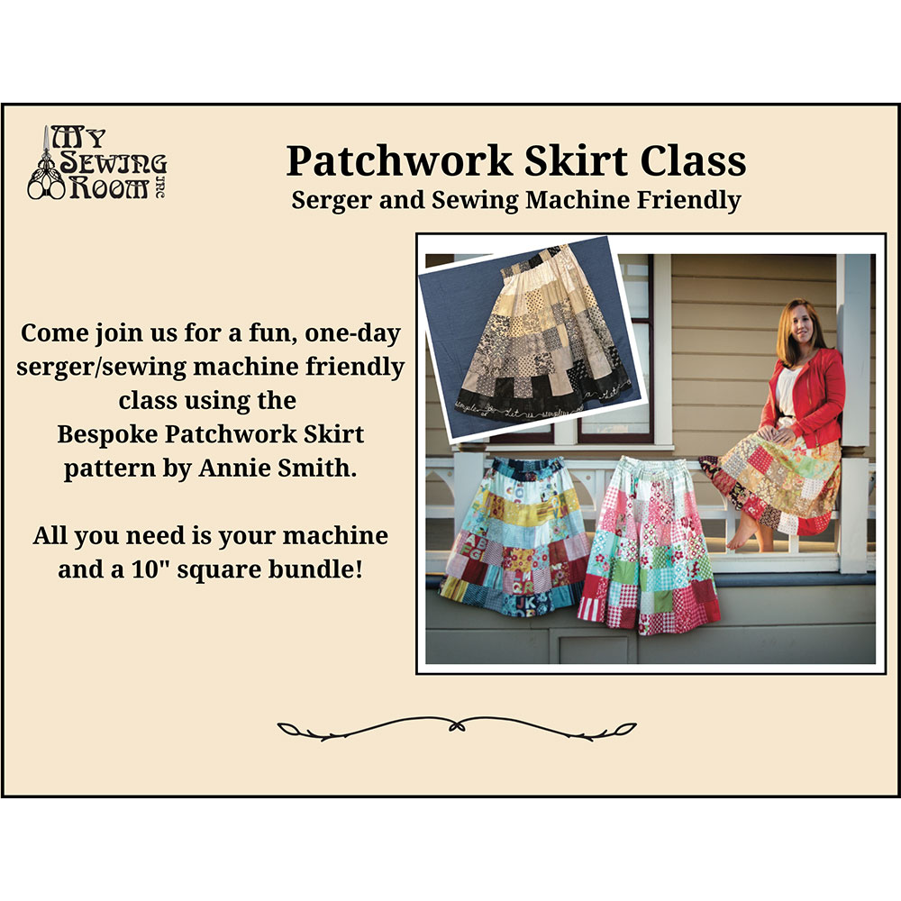 Class - Serger Friendly Patchwork Skirt