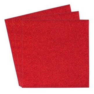 OESD - Shimmer and Shine Glitter HTV Pack - Red - HTVRED - 3 sheets