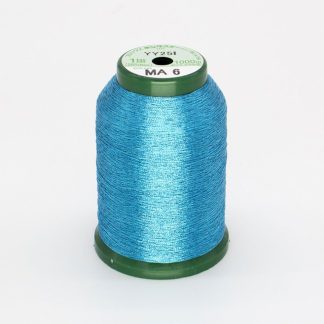 KingStar Metallic - 1000m - MA6 - TURQUOISE - Polyster Core 40wt Embroidery Thread