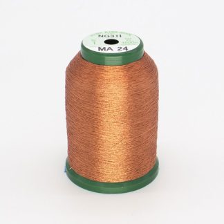 KingStar Metallic - 1000m - MA24 - ORANGE - Polyster Core 40wt Embroidery Thread