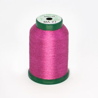 KingStar Metallic - 1000m - MA27 - FUCHSIA - Polyster Core 40wt Embroidery Thread