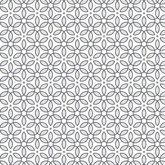 100% Cotton - Shadow & Stone (Geo Blossoms) - 17333-08 - Gray - Amanda Murphy - 44 in wide