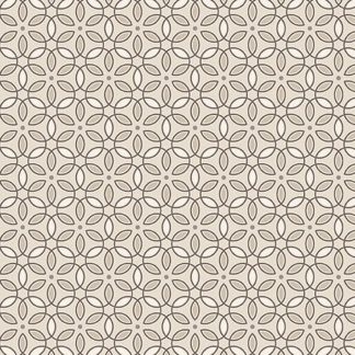 100% Cotton - Shadow & Stone (Geo Blossoms) - 17333-74 - Latte - Amanda Murphy - 44 in wide