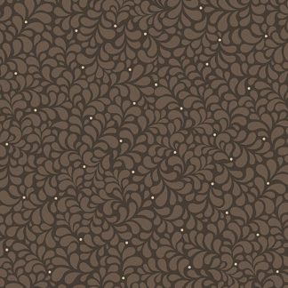 100% Cotton - Shadow & Stone (Micro Feathers) - 17334-77 - Chocolate - Amanda Murphy - 44 in wide