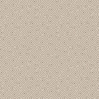 100% Cotton - Shadow & Stone (Maze) - 17336-72 - Cappuccino - Amanda Murphy - 44 in wide