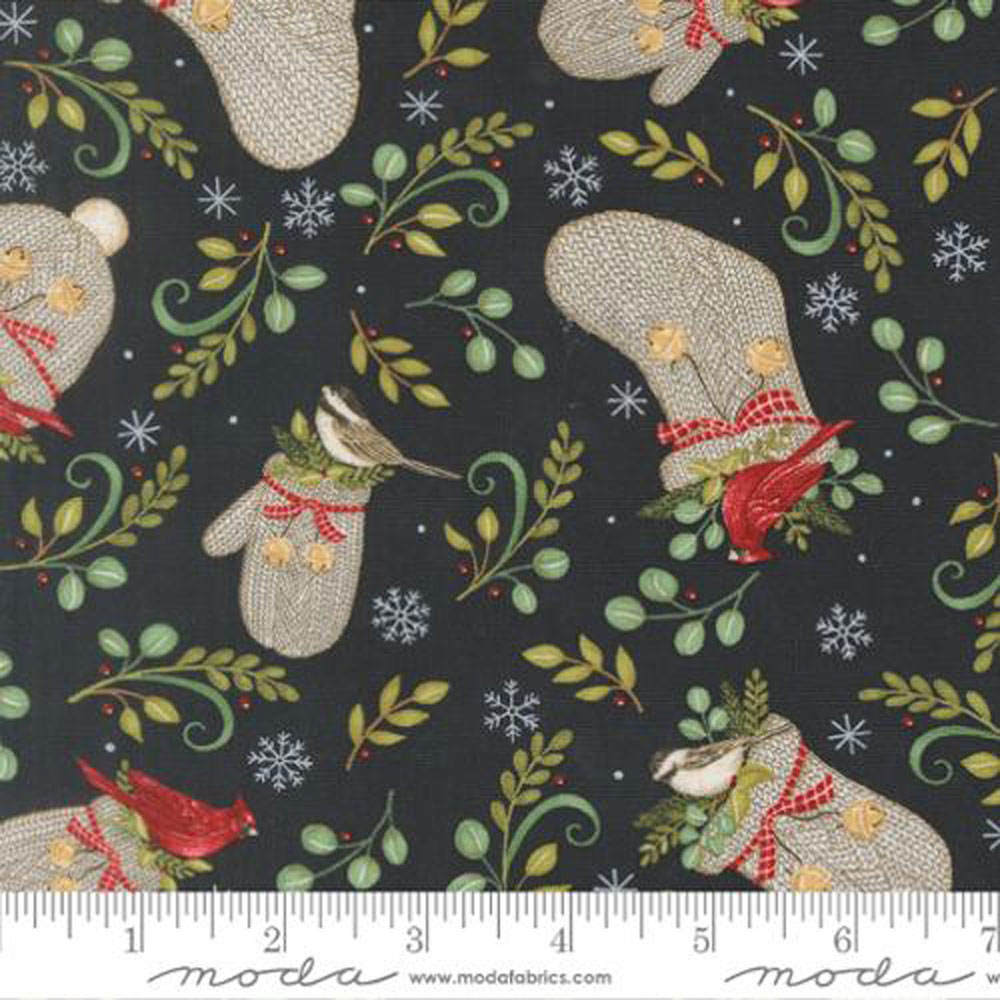 100% Cotton - When Snow Falls (Winter Wear Novelty) - 56171-13 - Night Sky - Deb Strain - 44 in wide