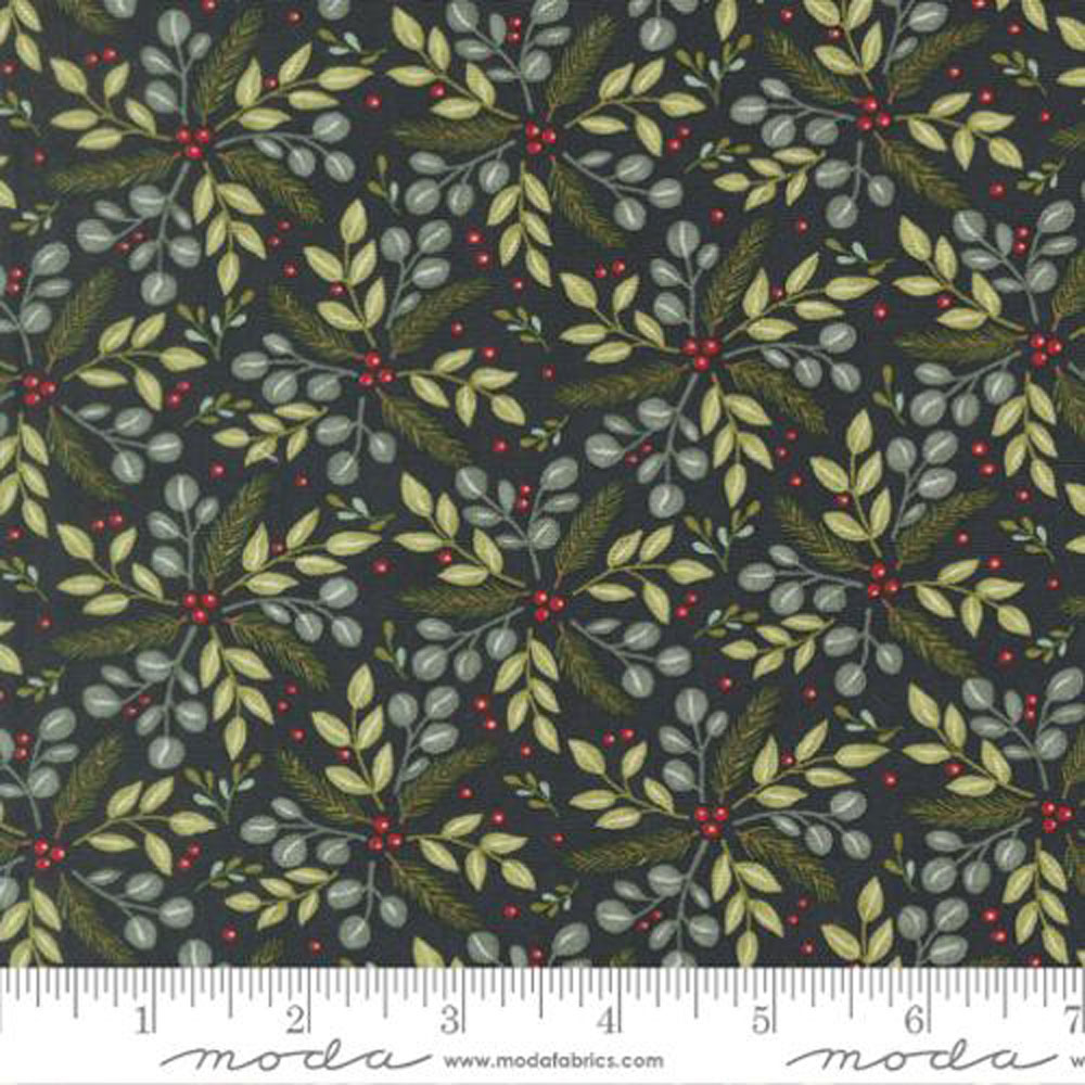 100% Cotton - When Snow Falls (Winter Greenery Blenders) - 56174-13 - Night Sky - Deb Strain - 44 in wide