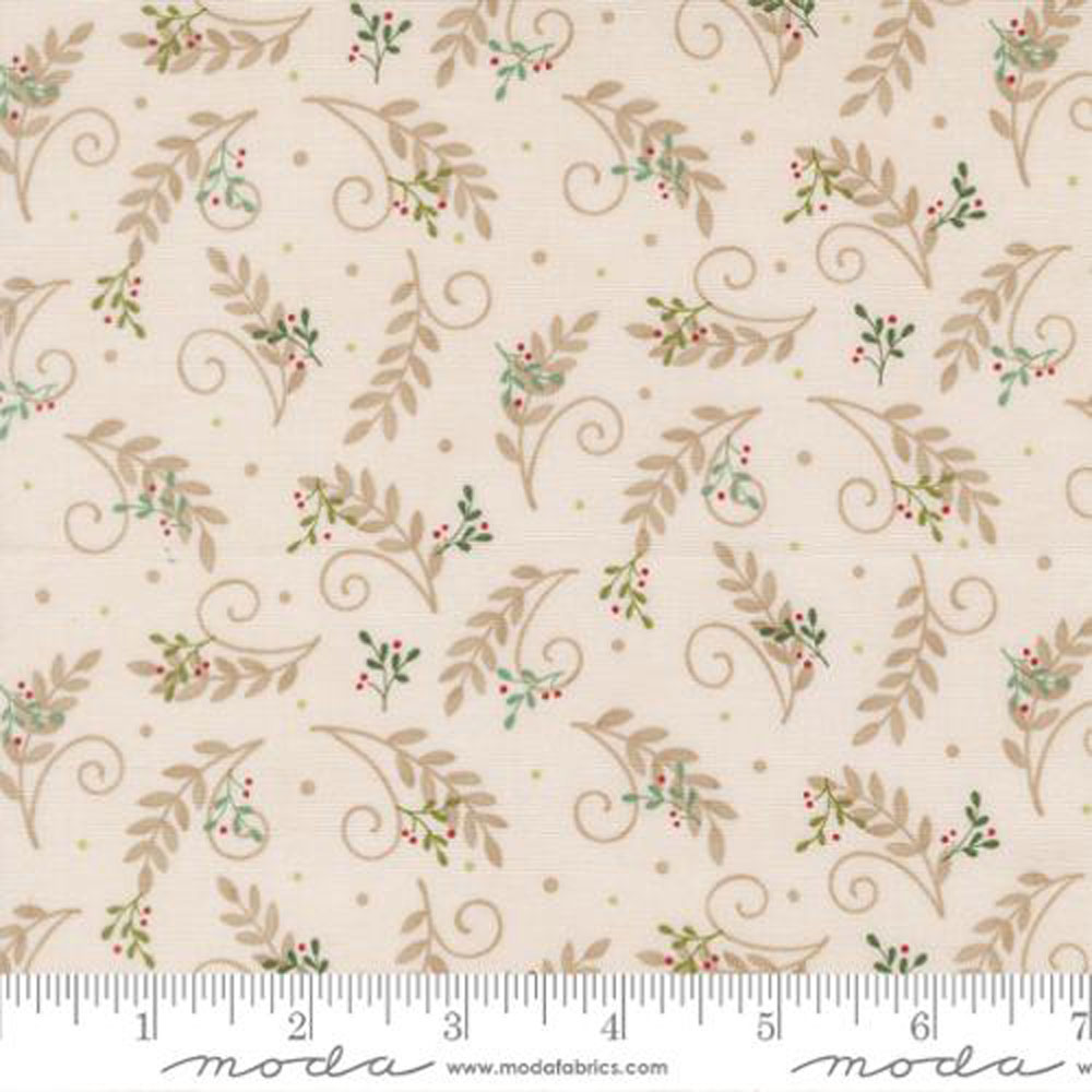 100% Cotton - When Snow Falls (Tossed Greenery Blenders) - 56175-11 - Snowy White - Deb Strain - 44 in wide
