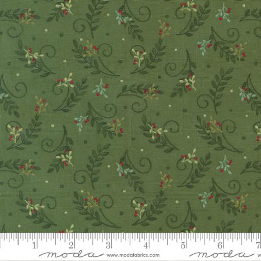 100% Cotton - When Snow Falls (Tossed Greenery Blenders) - 56175-17 - Evergreen - Deb Strain - 44 in wide