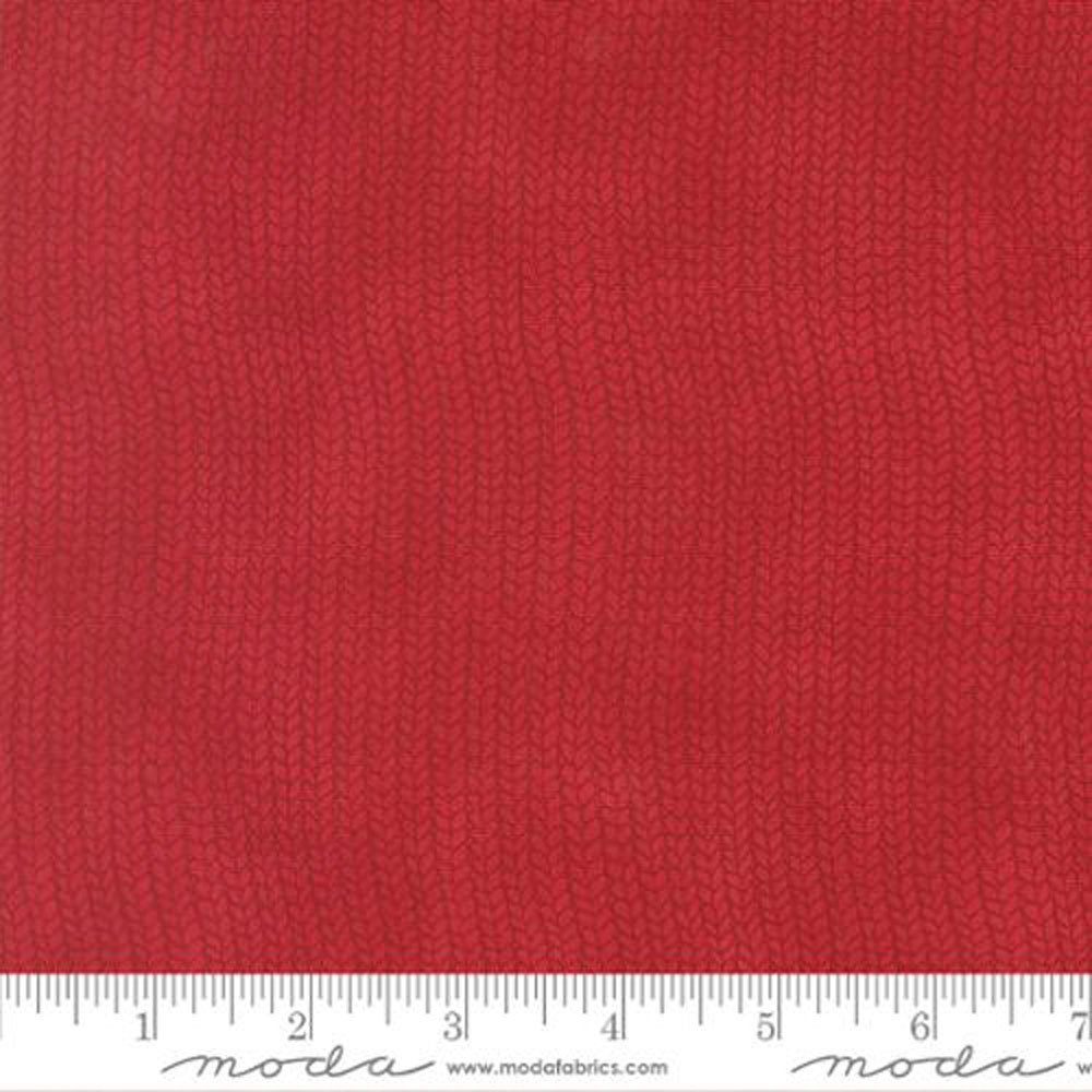 100% Cotton - When Snow Falls (Stocking Weave Stripes) - 56177-14 - Berry Red - Deb Strain - 44 in wide