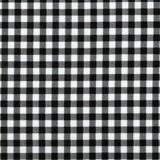 100% Cotton - Sevenberry - 53000-206 - Gingham Black - 44" wide