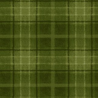 100% Cotton Flannel - Snowtop Mountain (Big Plaid) - MASF10896-G2 - Green - Bonnie Sullivan - 43 in wide