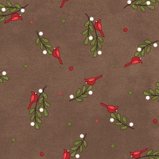 100% Cotton Flannel - Snowtop Mountain (Bunches) - MASF11164-A - Brown - Bonnie Sullivan - 43 in wide