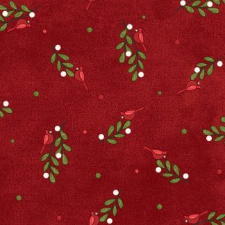 100% Cotton Flannel - Snowtop Mountain (Bunches) - MASF11164-R - Red - Bonnie Sullivan - 43 in wide