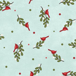 100% Cotton Flannel - Snowtop Mountain (Bunches) - MASF11164-Q - Aqua - Bonnie Sullivan - 43 in wide