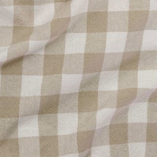 100% Organic Cotton - Organic Checkered - 46035-06 - Beige - Telio